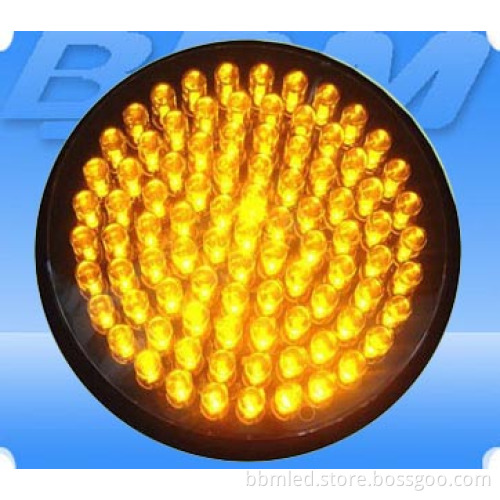200mm (8'') Fresnel Lens Yellow LED Traffic Light Module (JD200-3-FLY)